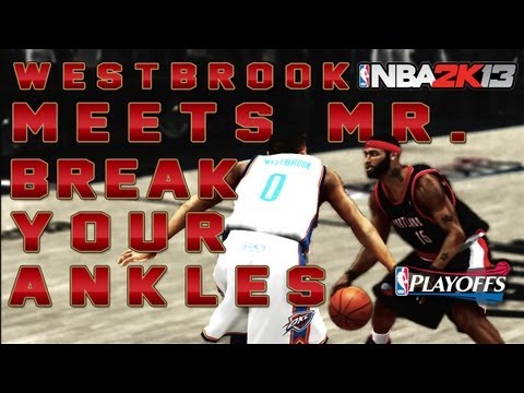 NBA 2K13 MyCAREER Playoffs SFG1 VS. OKC Thunder - Westbrook Meets Mr. Break Yo Ankles !