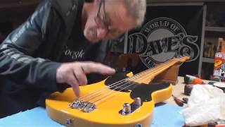 Video thumbnail for 1951 Fender Precision Bass Guitar Crafted in Japan Reissue by Dave's World of Fun Stuff