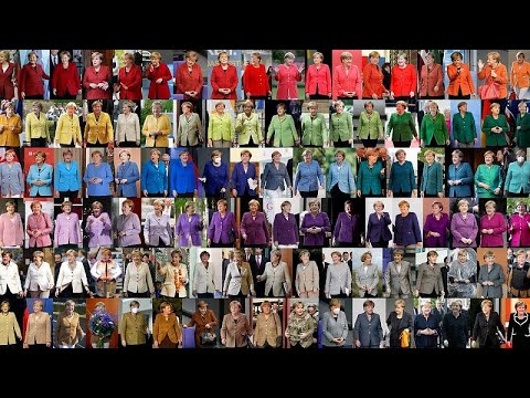 لباس المستشارة الألمانية أنجيلا ميركل بين السياسة والموضة.. تعدّدت الألوان والزيّ واحد…