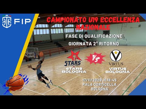 FIP U19 Ecc. Prima Fase 2° Ritorno 17/11/2025: Stars Bologna - Virtus Bologna