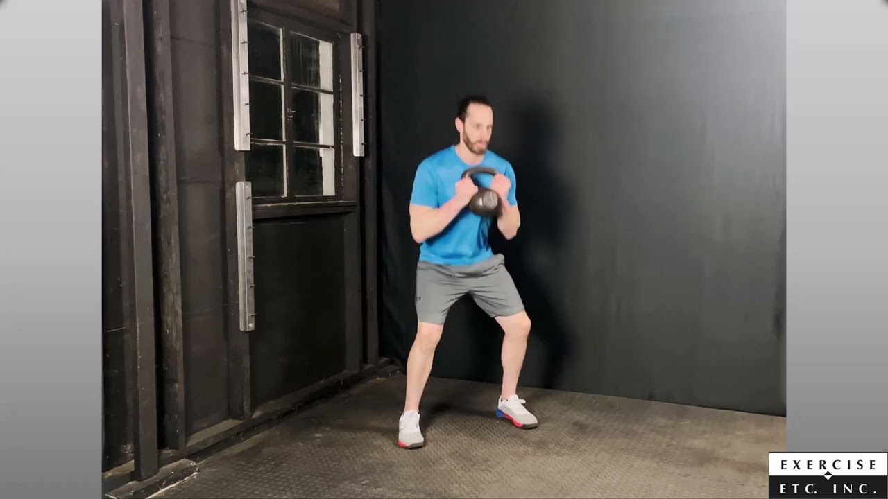 Kettlebell Pull Curl to Squat