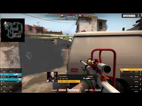 FaZe Guardian Insane 1v3 Clutch vs NaVi [Map1/Mirage] - Graind Final - EPICENTER 2018