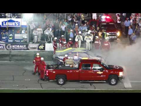 Coke Zero 400 Mark Martin's Car On Fire