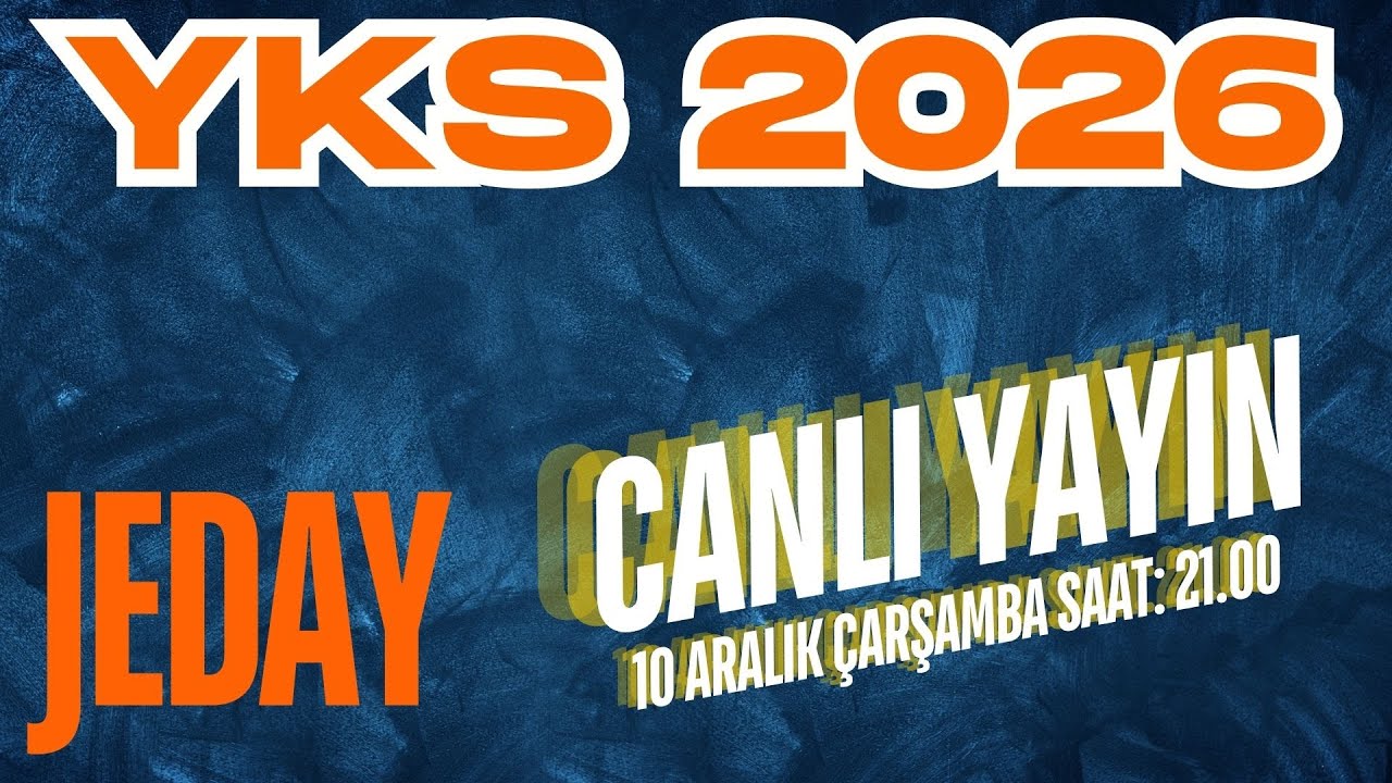 YKS 2026 JEDAY CANLI YAYINI