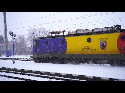 [4K] CFR Calatori EA1-431 with InterRegio 1655, București Nord - Suceava [February, 2021]