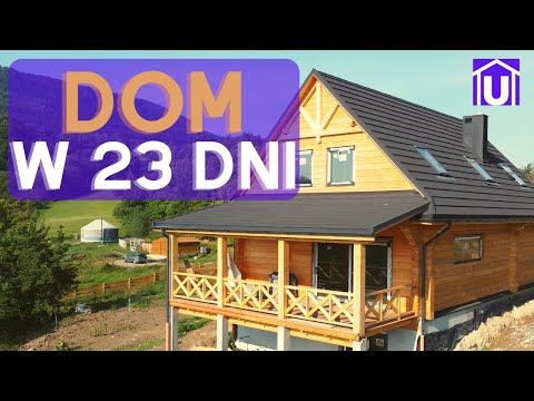 Budowa domu z bali w 23 dni! 🏡   [montaż + efekty]