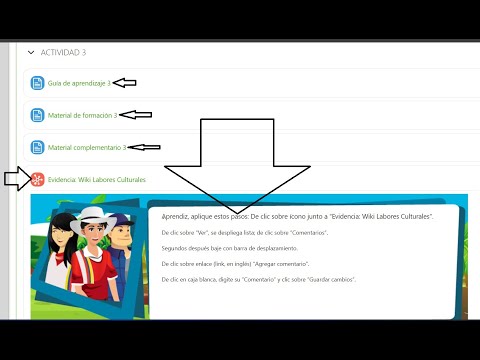 Aprendiz presenta en línea y comenta en Wiki dentro de LMS Zajuna, ayuda