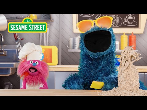 Sesame Street: How to Make a Beach Pudding Cup | Cookie Monster's Foodie Truck