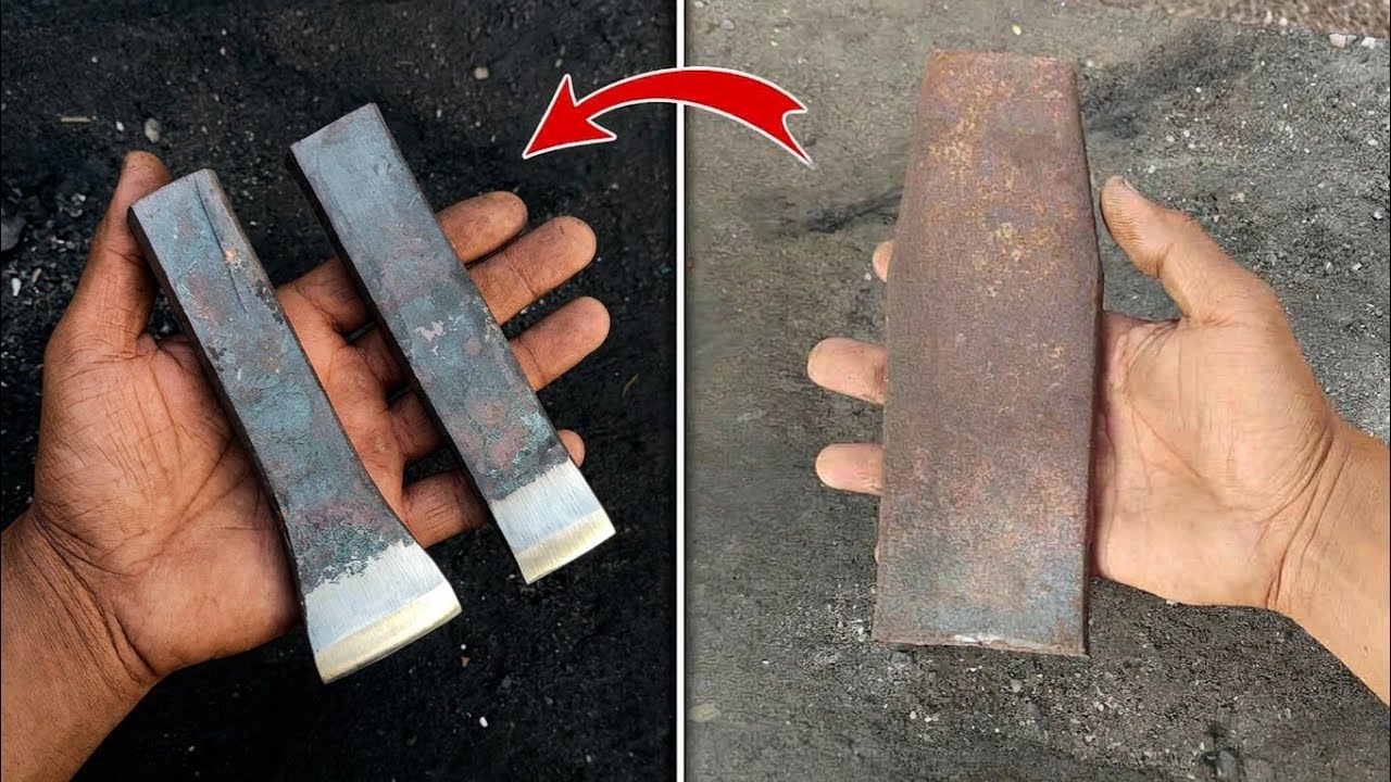 Making A Chheni From an Rusty Leaf Spring | Making A Chheni | How To Make Chheni | Chisel