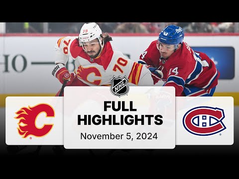NHL Highlights | Flames vs. Canadiens - November 5, 2024
