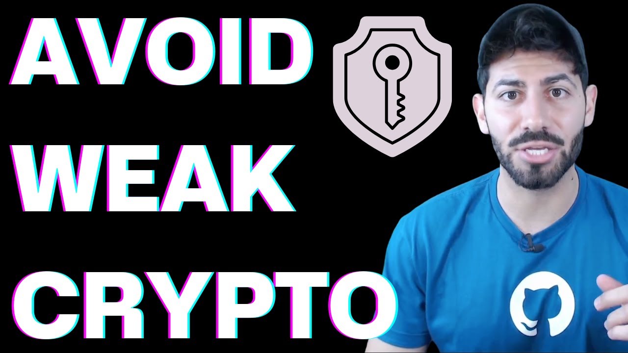 How to avoid weak cryptography #Shorts