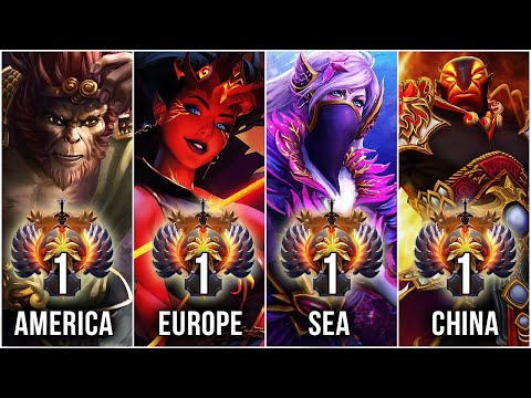 TOP-1 MMR Rank of all regions - BEST Players in Dota 2