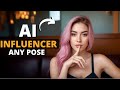 How To Change The Pose Of Your Ai Influencer like Aitana Lopez