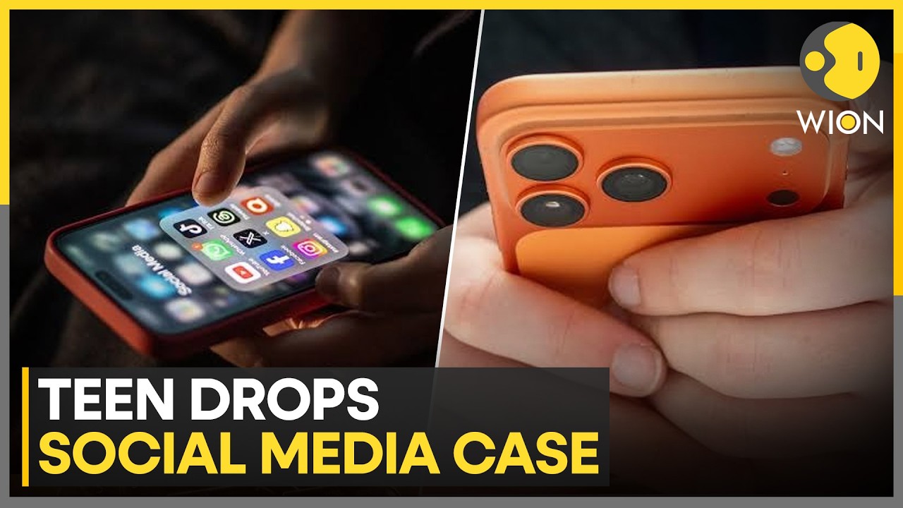 15-Year-Old Teen Drops Test Case Against Social Media Giants | WION News