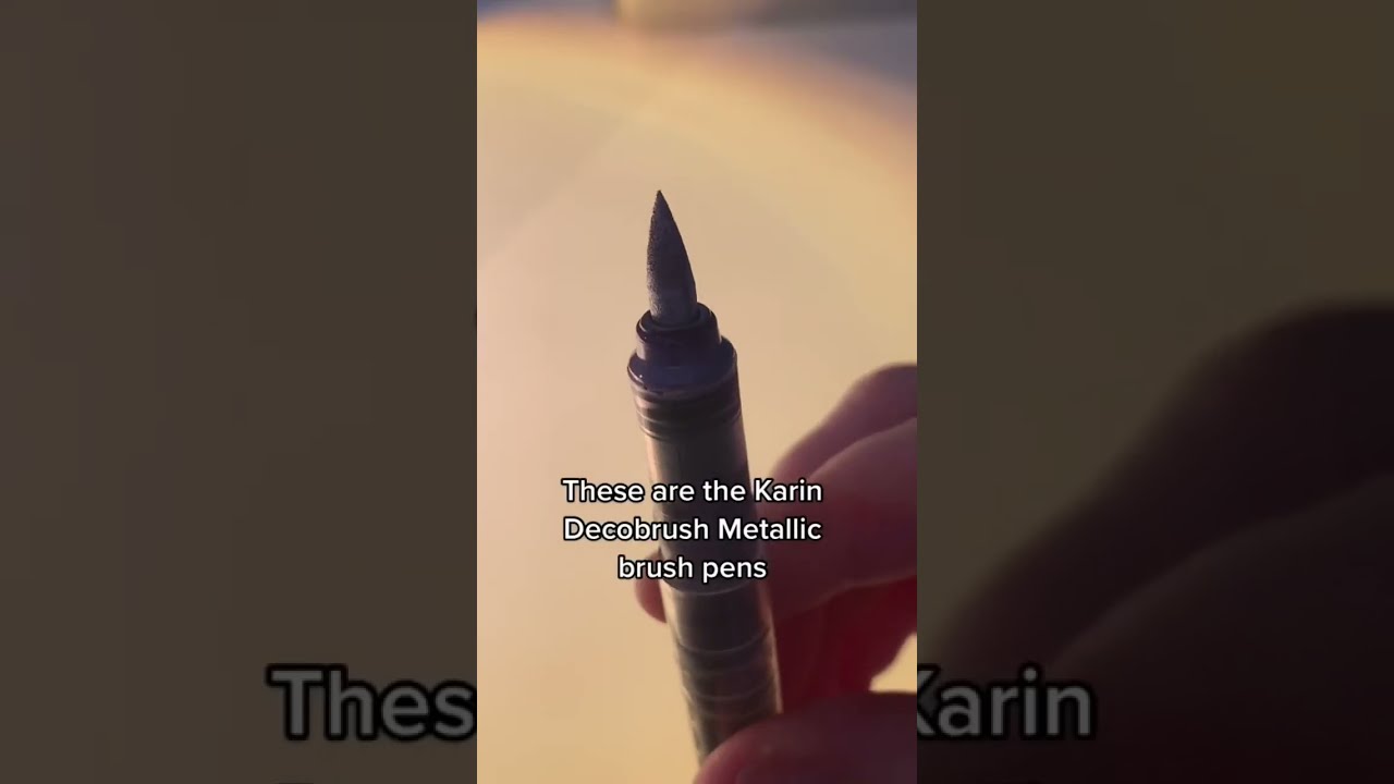 these metallic brush pens are INSANE 🤩 #shorts