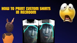 How to Print Custom Shirts in Rec Room (Step-by-Step Guide)