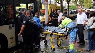 Diez heridos en un accidente de un autobús tras sufrir una convulsión el chófer