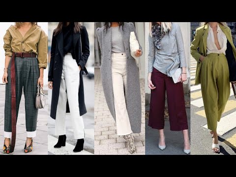 MODA OTOÑO INVIERNO 2024/ 25/ Looks y outfits con PANTALONES en TENDENCIA de MODA 2024 2025