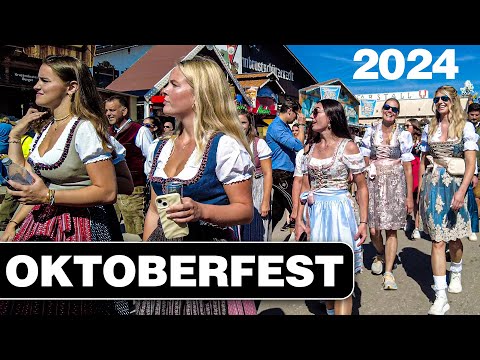 Oktoberfest Munich 2024 | 4K Walking Tour of the World’s Biggest Beer Festival! 🍻🎡🇩🇪