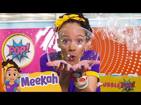 Meekah's Soap Bubble Science Experiment at Bubble Pop!
