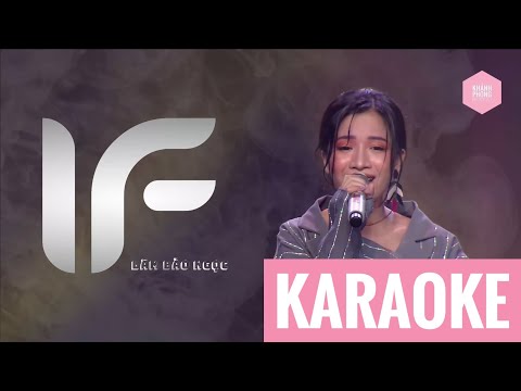 [Karaoke] IF - Lâm Bảo Ngọc | Vũ Cát Tường (Live Band - The Voice 2019)