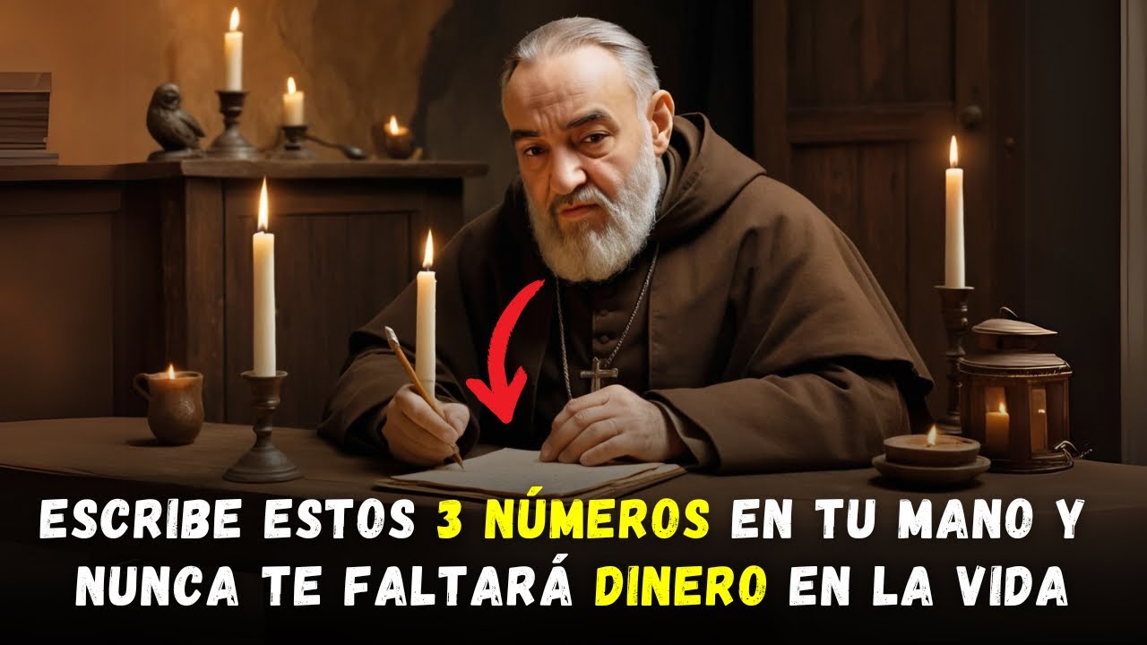 PADRE PÍO: ESCRIBE ESTOS 3 NÚMEROS EN TU MANO Y NUNCA TE FALTARÁ DINERO EN LA VIDA