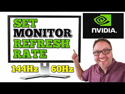 How to Change Monitor Refresh Rate NVIDIA Control Panel | Windows 10