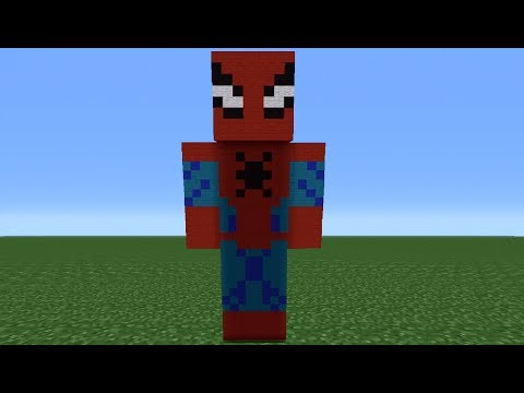 Minecraft Tutorial: How To Make A Spiderman Statue