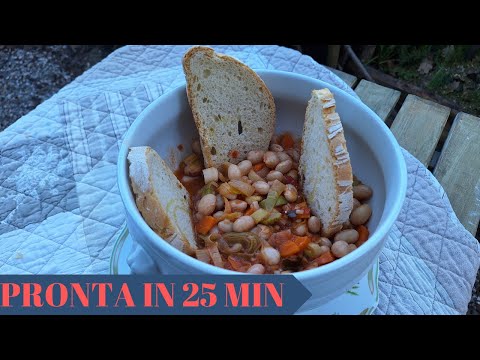 Zuppa di fagioli alla toscana- come prepararla con la pentola a pressione in soli 25 minuti