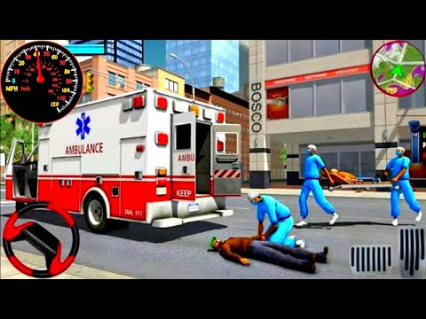 Ambulance City Rescue Simulator - 911 US Emergency Ambulance Driving 3D : Android Gameplay