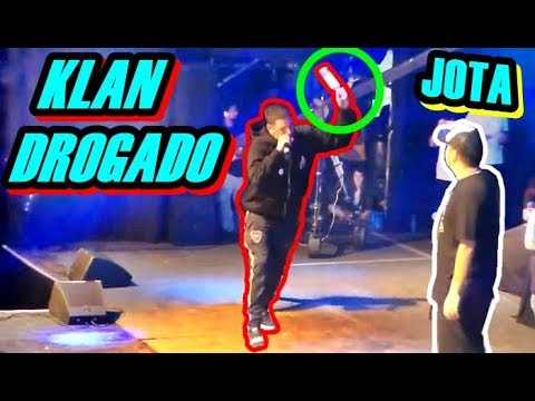 KLAN DROGADO le tira botella a JOTA