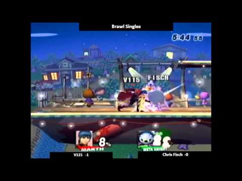 [DB4] SSBB: W¼ - V115 (Zero Suit Samus, Marth) vs Chris Fisch (Meta Knight)