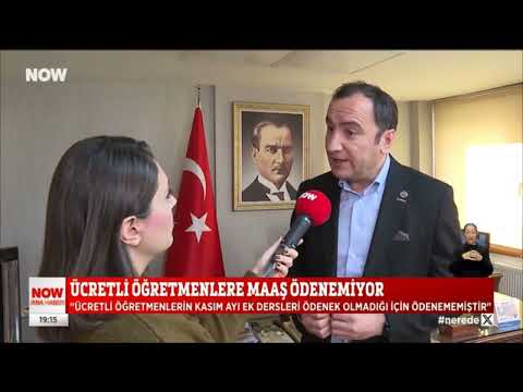 Genel Başkanımız Kadem Özbay, ücretli öğretmenlerin Kasım ayı maaşlarının ödenmemiş olması ile ilgili Now Tv`ye açıklamalarda bulundu. | EĞİTİM İŞ