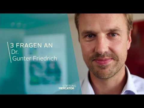 Drei Fragen an... Dr. Gunter Friedrich
