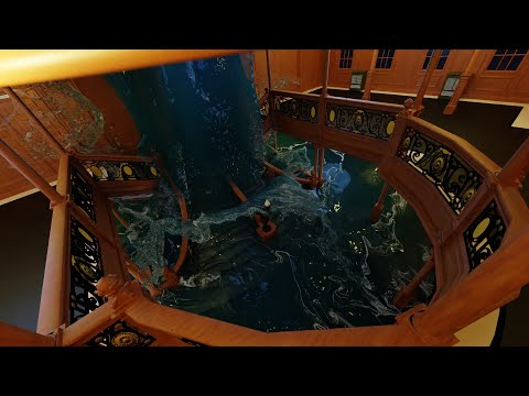 Titanic Grand Staircase Flooding | FLUID SIMULATION