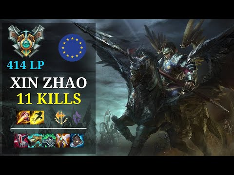 Xin Zhao Jungle vs Nidalee - 11 kills - Varvara EUW Grandmaster (414 LP) Patch 11.6