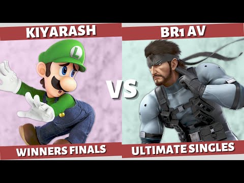 SMASH N' SMILES - WINNERS FINALS: KIYARASH (Luigi) VS BR1 AV (Snake) SSBU SINGLES