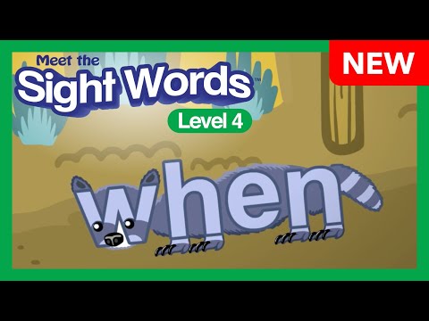NEW! Meet the Sight Words Level 4 - "when" | Preschool Prep Company