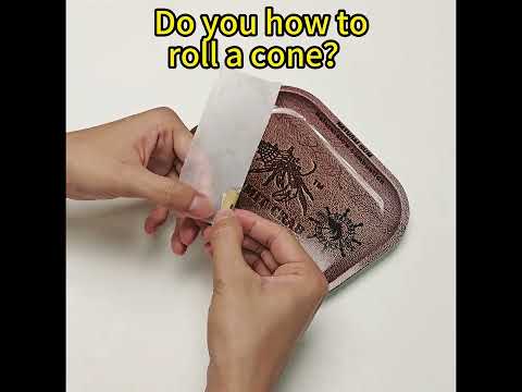 How to roll a cone #cigarette#rolling #ConeCigaretteRollingTutorial#MustHaveForCigaretteRollers