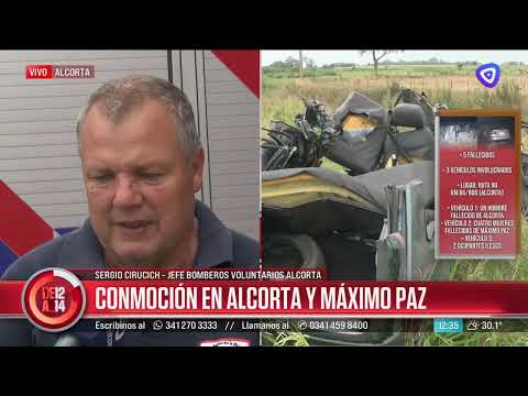 Alcorta: cuatro mujeres y un hombre murieron tras chocar de frente en la ruta 90