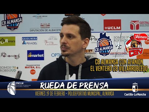 Post Partido Rubén Perelló - Trofeo JCCM - CB Almansa con AFANION vs El Ventero CB Villarrobledo