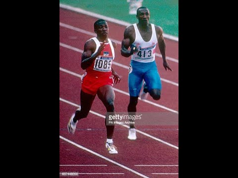 Joe DeLoach  vs Linford Christie 200 Semifinals Seoul 88.