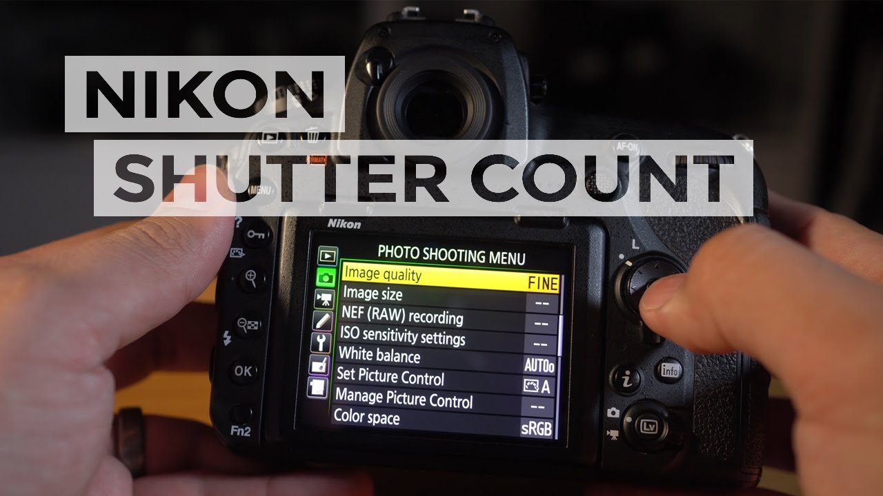 How to check your Nikon Actuations (Shutter Count)