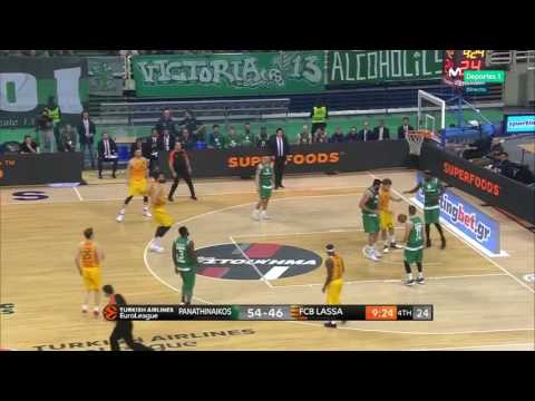 Euroleague: Vitor Faverani vs Panathinaikos 24.01.2017 (10Pts)