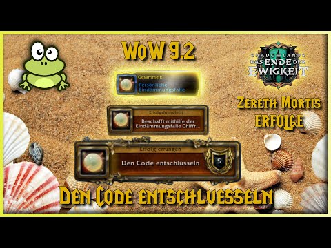 WoW 9.2 Erfolge in Zereth Mortis, Den Code entschlüsseln, Spielzeug  Persönliche Eindämmungsfalle
