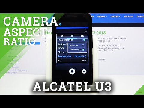 How to Change Aspect Ratio in ALCATEL U3 – Enter Camera Settings