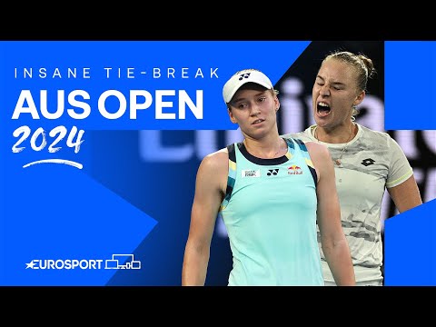 LONGEST Women’s Singles tie-break at a Grand Slam between Elena Rybakina & Anna Blinkova in FULL 😳🇦🇺