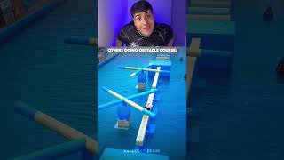 Outras pessoas na corrida de obstáculos X o último cara 😳