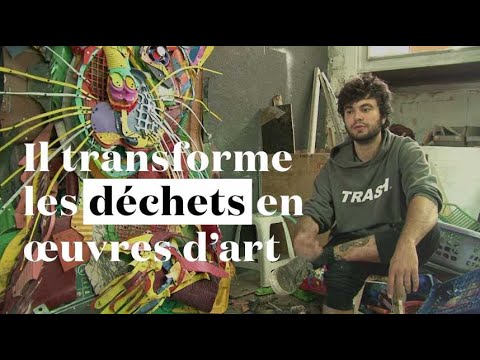 Il transforme nos déchets en œuvres d’art