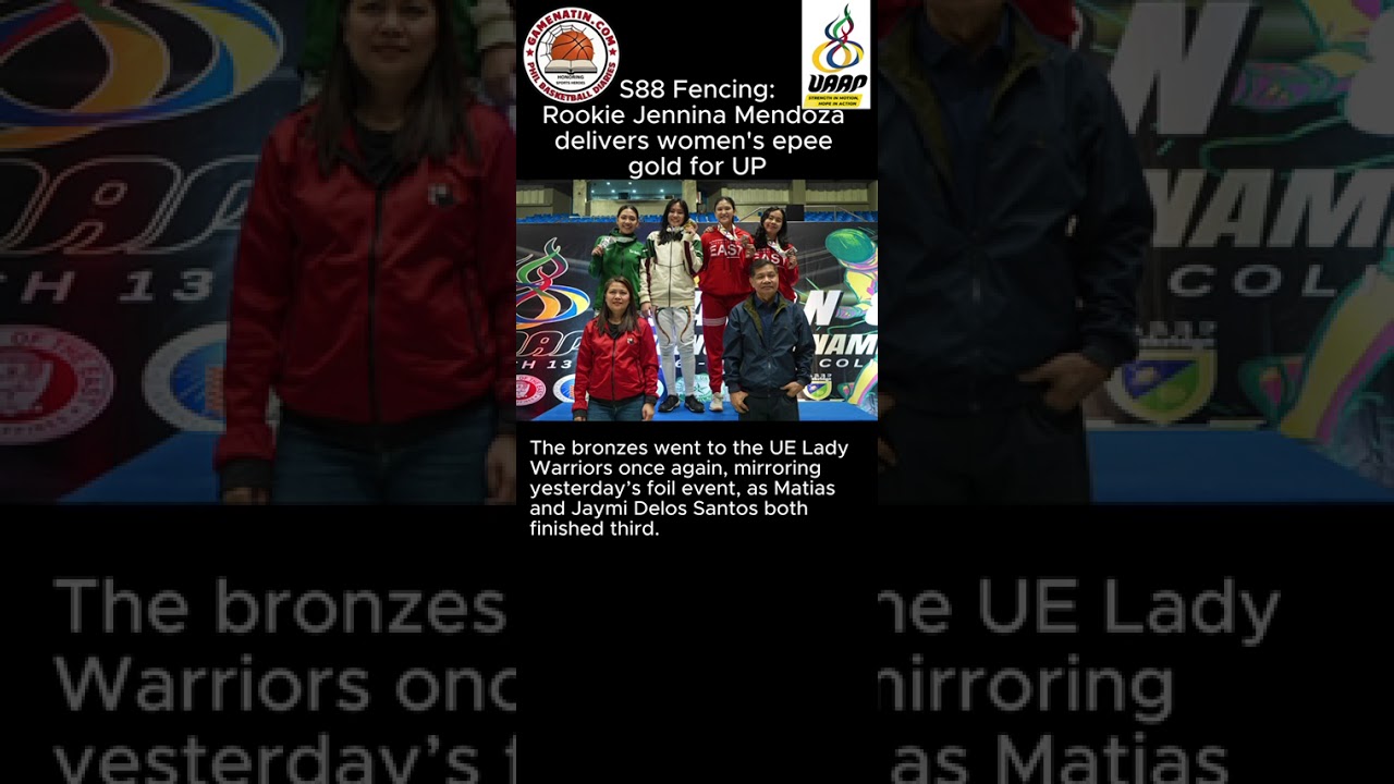 UAAP Fencing: UP's Jennina Mendoza wins epee gold
